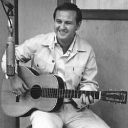 Summer 1964. In United Studio B recording Beatle Hits Flamenco Guitar Style (I know! It's not Flamenco style. It's finger style. The album title was chosen be someone else, not I). Accompanying me were Earl Palmer (drums), Red Callender (upright bass), and Tommy Allsup (rhythm guitar). Picking along with those guys was terrific fun. recording-Sonny-playing-guitar
